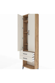 Arges Dolap 4 Raflı 2 Çekmeceli 2 Kapaklı 60x30x221 - S29M041V7A