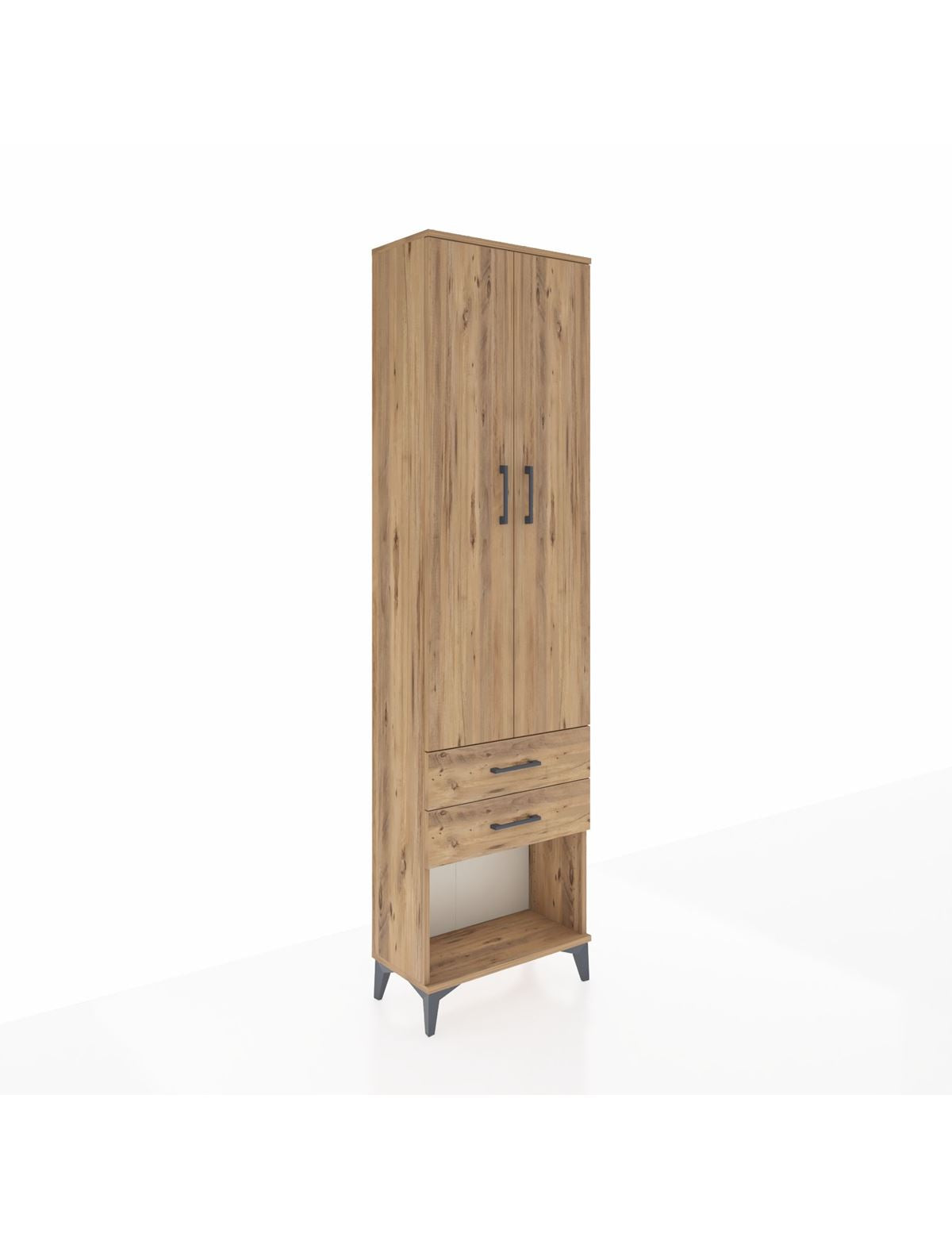 Arges Dolap 4 Raflı 2 Çekmeceli 2 Kapaklı 60x30x221 - S29M041V9A