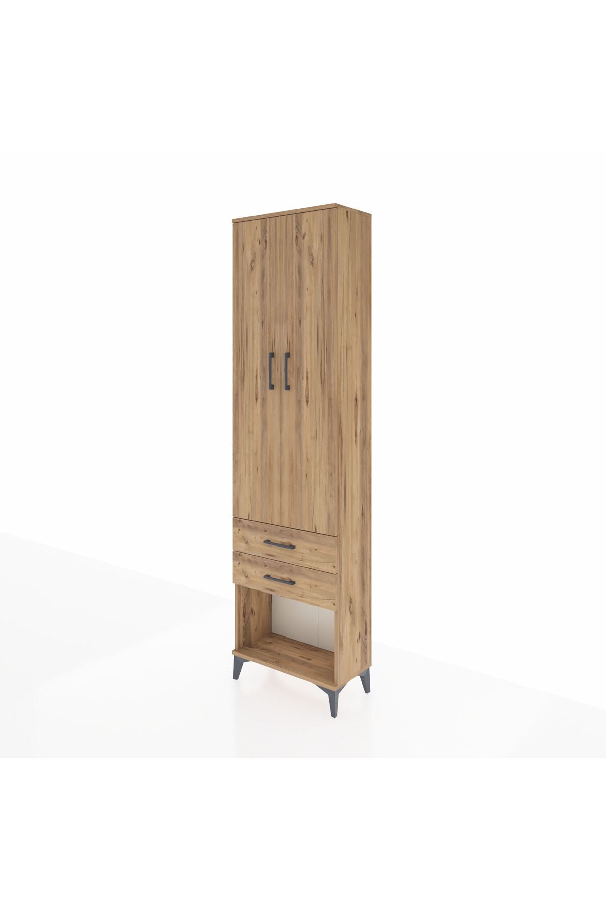 Arges Dolap 4 Raflı 2 Çekmeceli 2 Kapaklı 60x30x221 - S29M041V9A