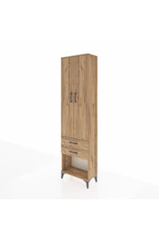Arges Dolap 4 Raflı 2 Çekmeceli 2 Kapaklı 60x30x221 - S29M041V9A