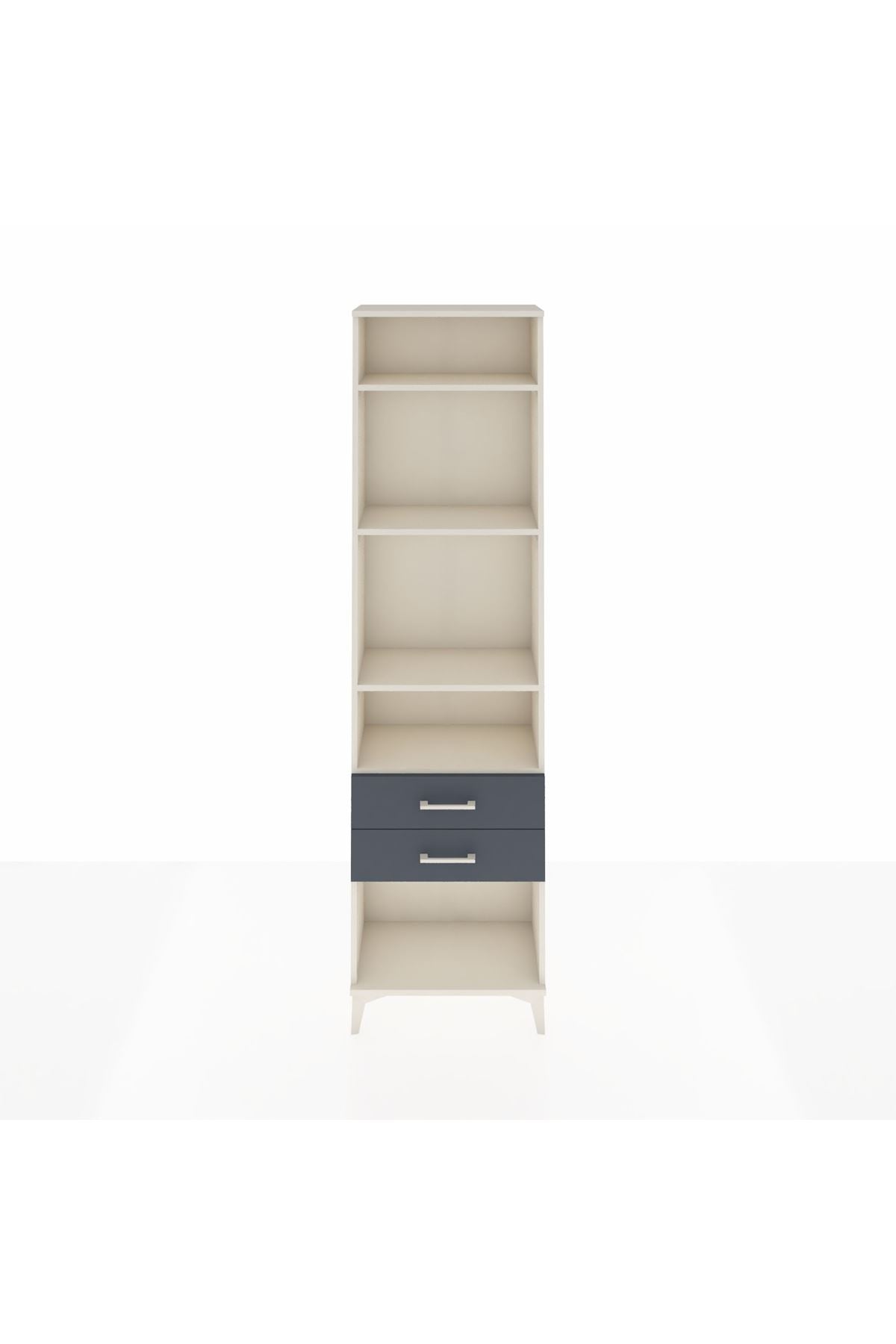 Arges Dolap 4 Raflı 2 Çekmeceli 60x30x221 - S29M042V2A