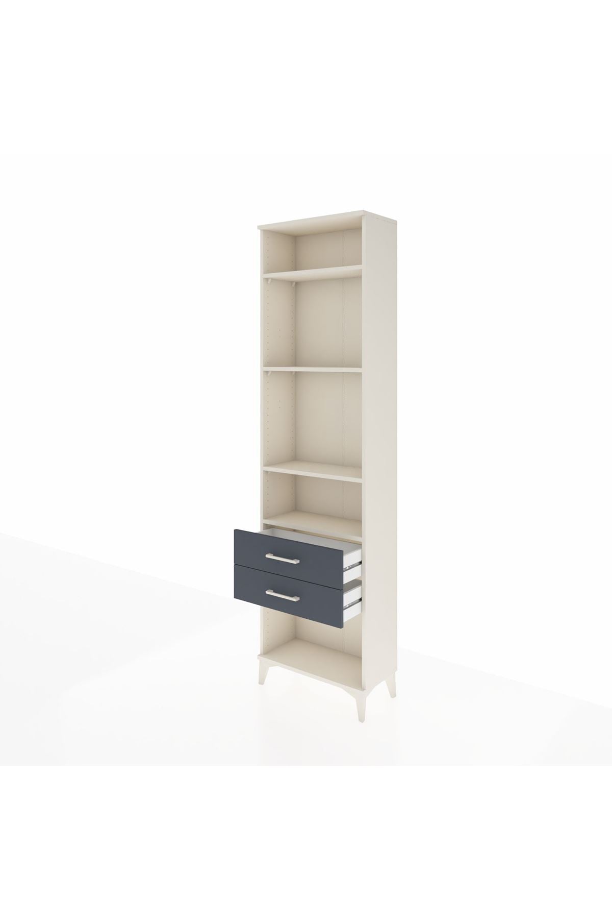 Arges Dolap 4 Raflı 2 Çekmeceli 60x30x221 - S29M042V2A