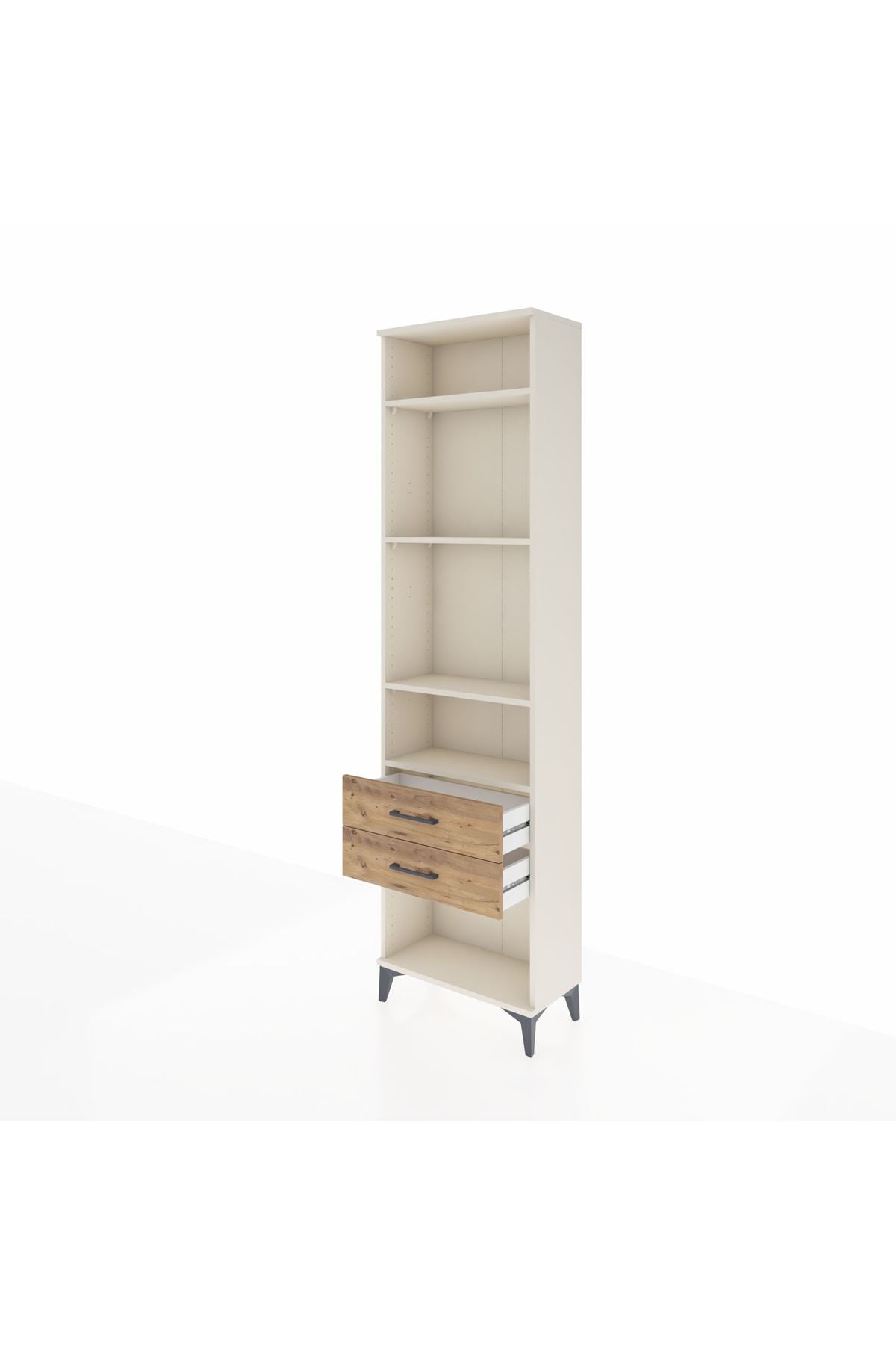 Arges Dolap 4 Raflı 2 Çekmeceli 60x30x221 - S29M042V3A
