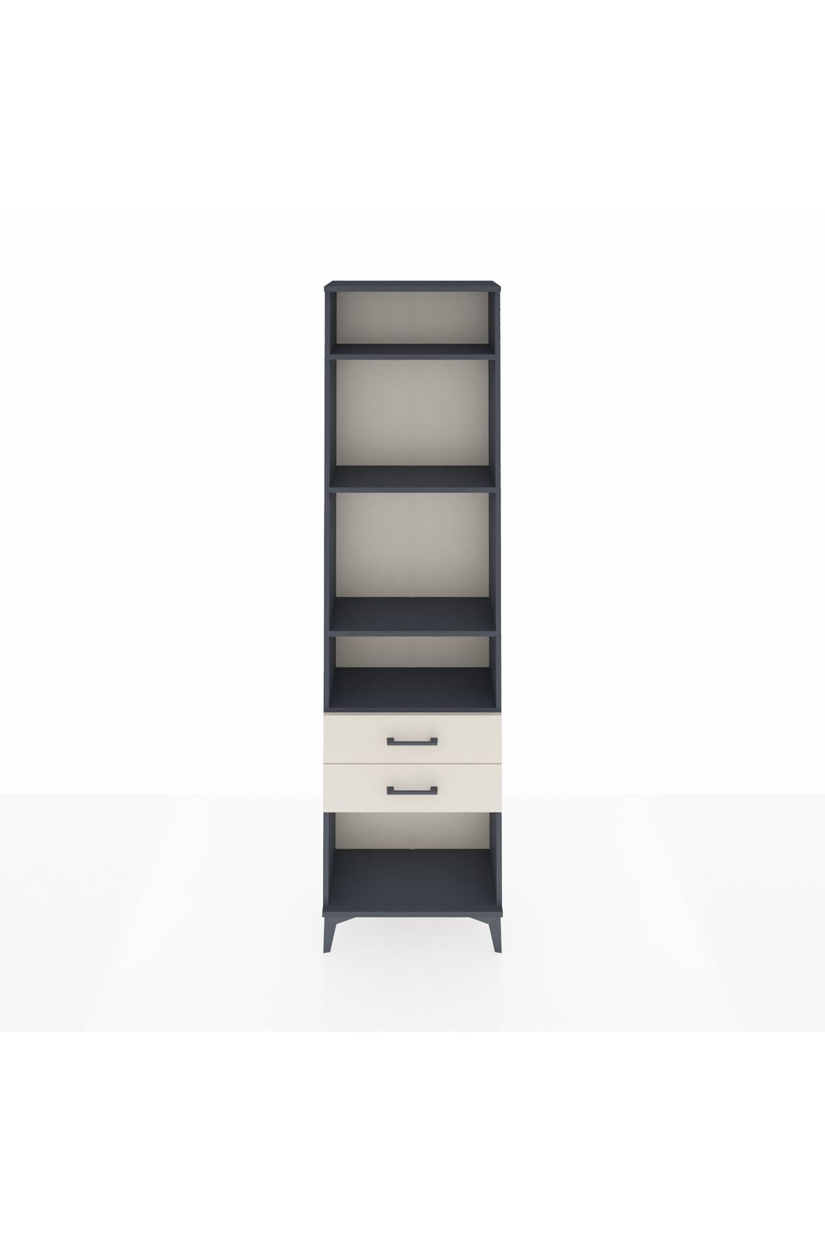 Arges Dolap 4 Raflı 2 Çekmeceli 60x30x221 - S29M042V4A
