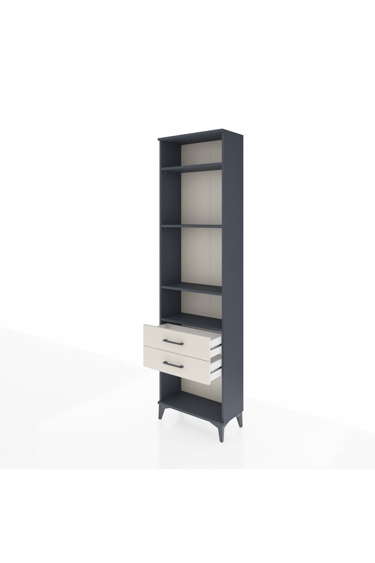 Arges Dolap 4 Raflı 2 Çekmeceli 60x30x221 - S29M042V4A