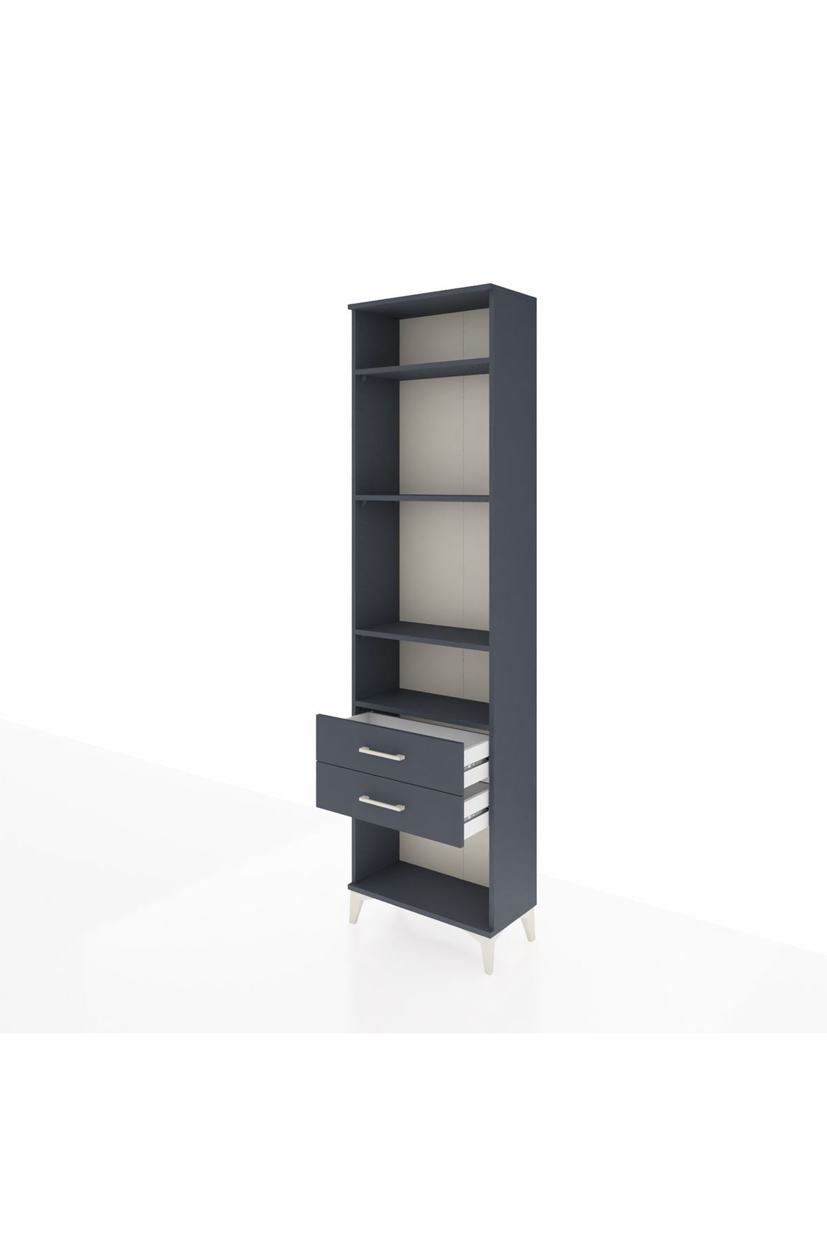 Arges Dolap 4 Raflı 2 Çekmeceli 60x30x221 - S29M042V5A