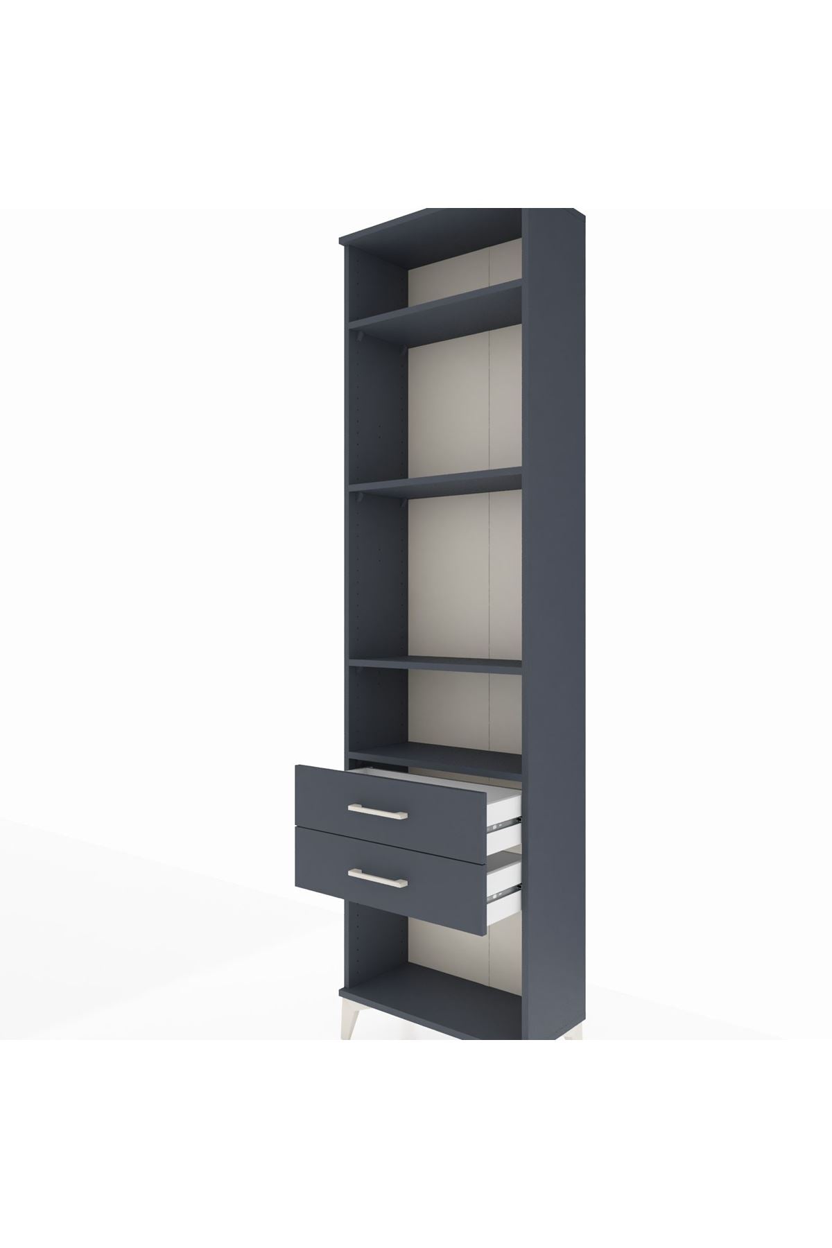 Arges Dolap 4 Raflı 2 Çekmeceli 60x30x221 - S29M042V5A