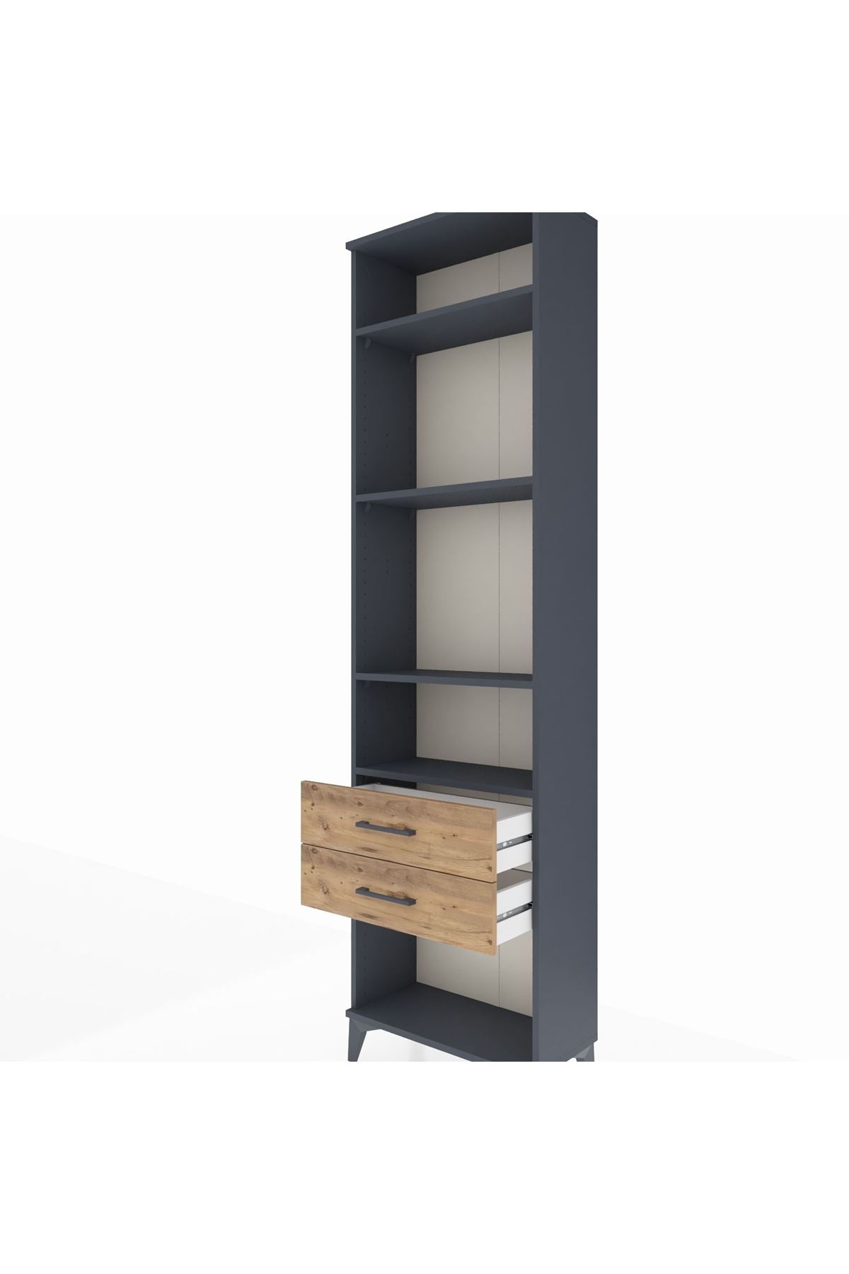 Arges Dolap 4 Raflı 2 Çekmeceli 60x30x221 - S29M042V6A