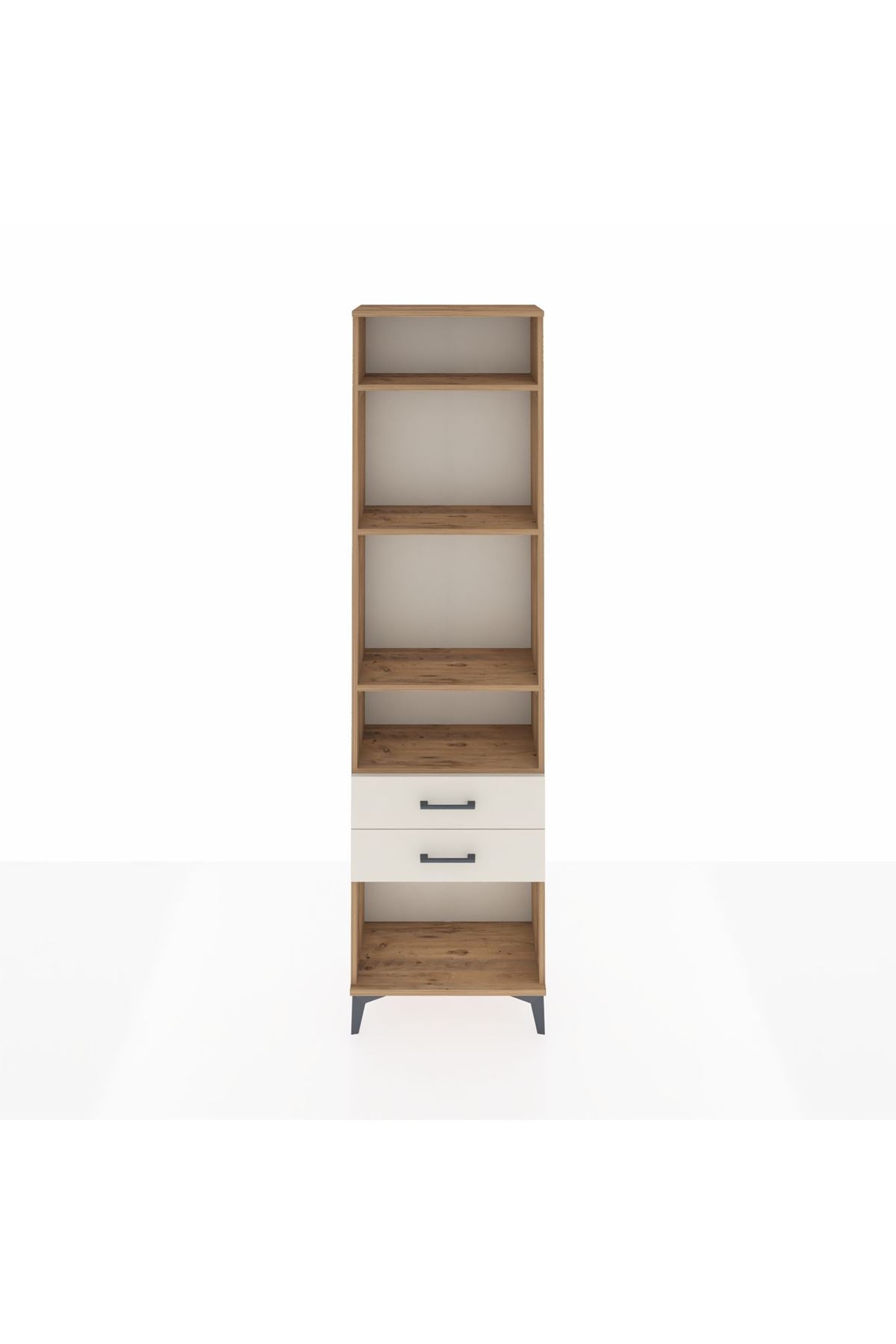 Arges Dolap 4 Raflı 2 Çekmeceli 60x30x221 - S29M042V7A