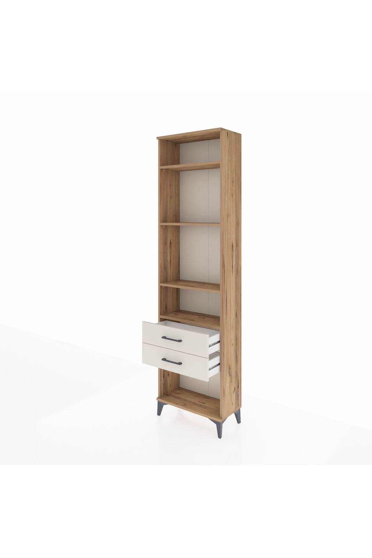 Arges Dolap 4 Raflı 2 Çekmeceli 60x30x221 - S29M042V7A