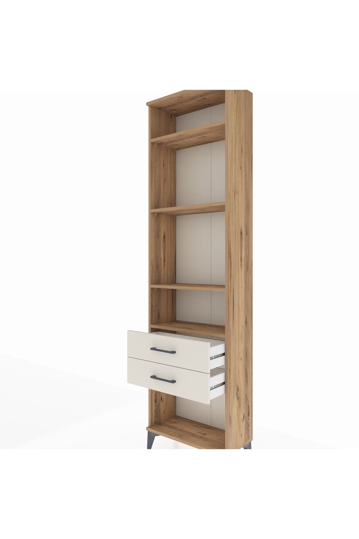 Arges Dolap 4 Raflı 2 Çekmeceli 60x30x221 - S29M042V7A