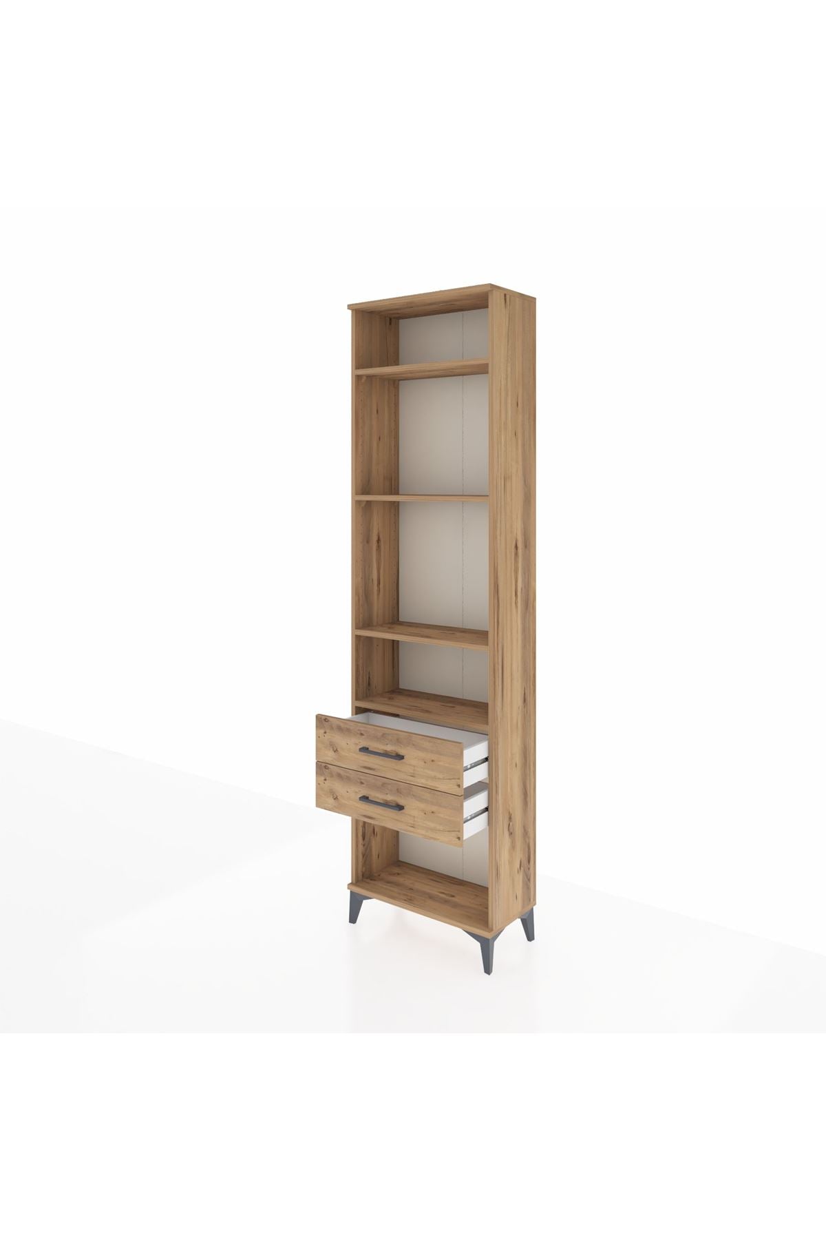 Arges Dolap 4 Raflı 2 Çekmeceli 60x30x221 - S29M042V9A