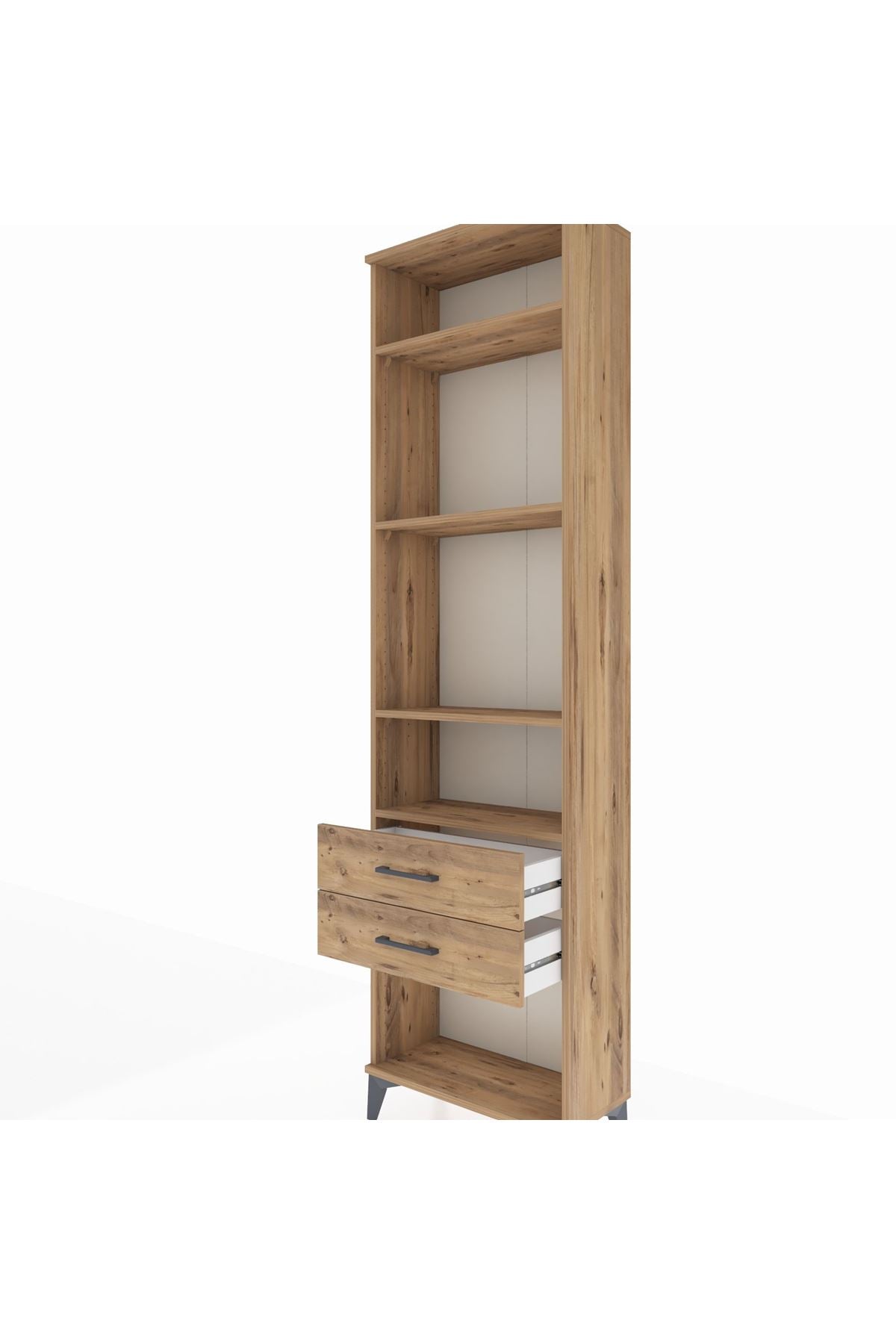 Arges Dolap 4 Raflı 2 Çekmeceli 60x30x221 - S29M042V9A