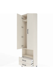 Arges Dolap 3 Raflı 2 Çekmeceli Tek Askılı 60x30x221 - S29M043V1A