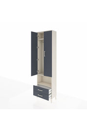 Arges Dolap 3 Raflı 2 Çekmeceli Tek Askılı 60x30x221 - S29M043V2A