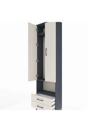 Arges Dolap 3 Raflı 2 Çekmeceli Tek Askılı 60x30x221 - S29M043V4A