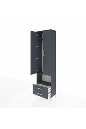 Arges Dolap 3 Raflı 2 Çekmeceli Tek Askılı 60x30x221 - S29M043V5A