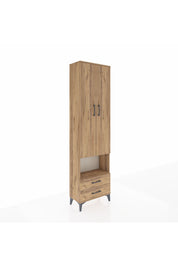 Arges Dolap 3 Raflı 2 Çekmeceli Tek Askılı 60x30x221 - S29M043V9A