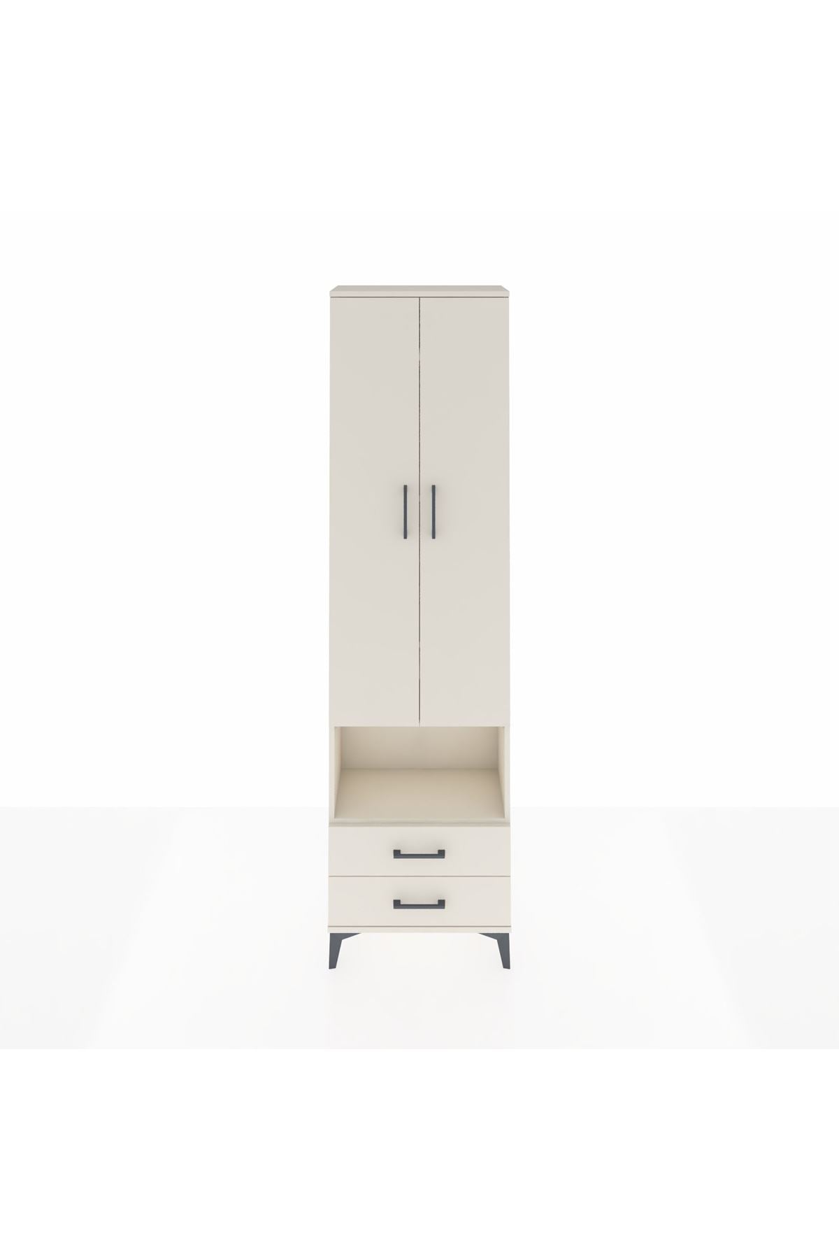 Arges Dolap 5 Raflı 2 Çekmeceli 2 Kapaklı 60x30x221 - S29M044V1A