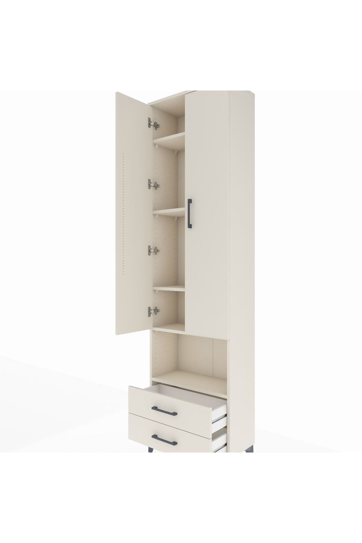 Arges Dolap 5 Raflı 2 Çekmeceli 2 Kapaklı 60x30x221 - S29M044V1A