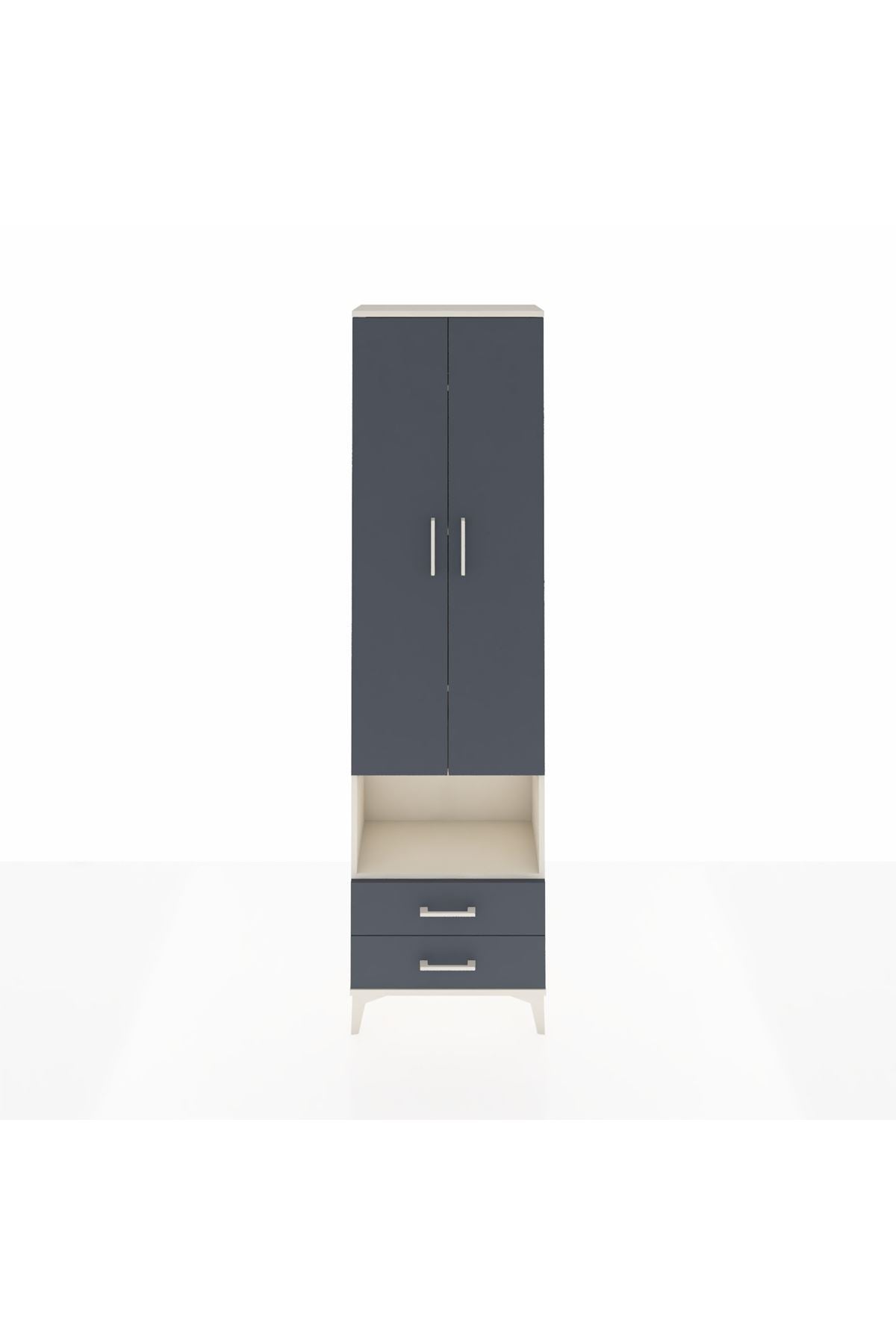 Arges Dolap 5 Raflı 2 Çekmeceli 2 Kapaklı 60x30x221 - S29M044V2A