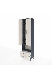 Arges Dolap 5 Raflı 2 Çekmeceli 2 Kapaklı 60x30x221 - S29M044V4A