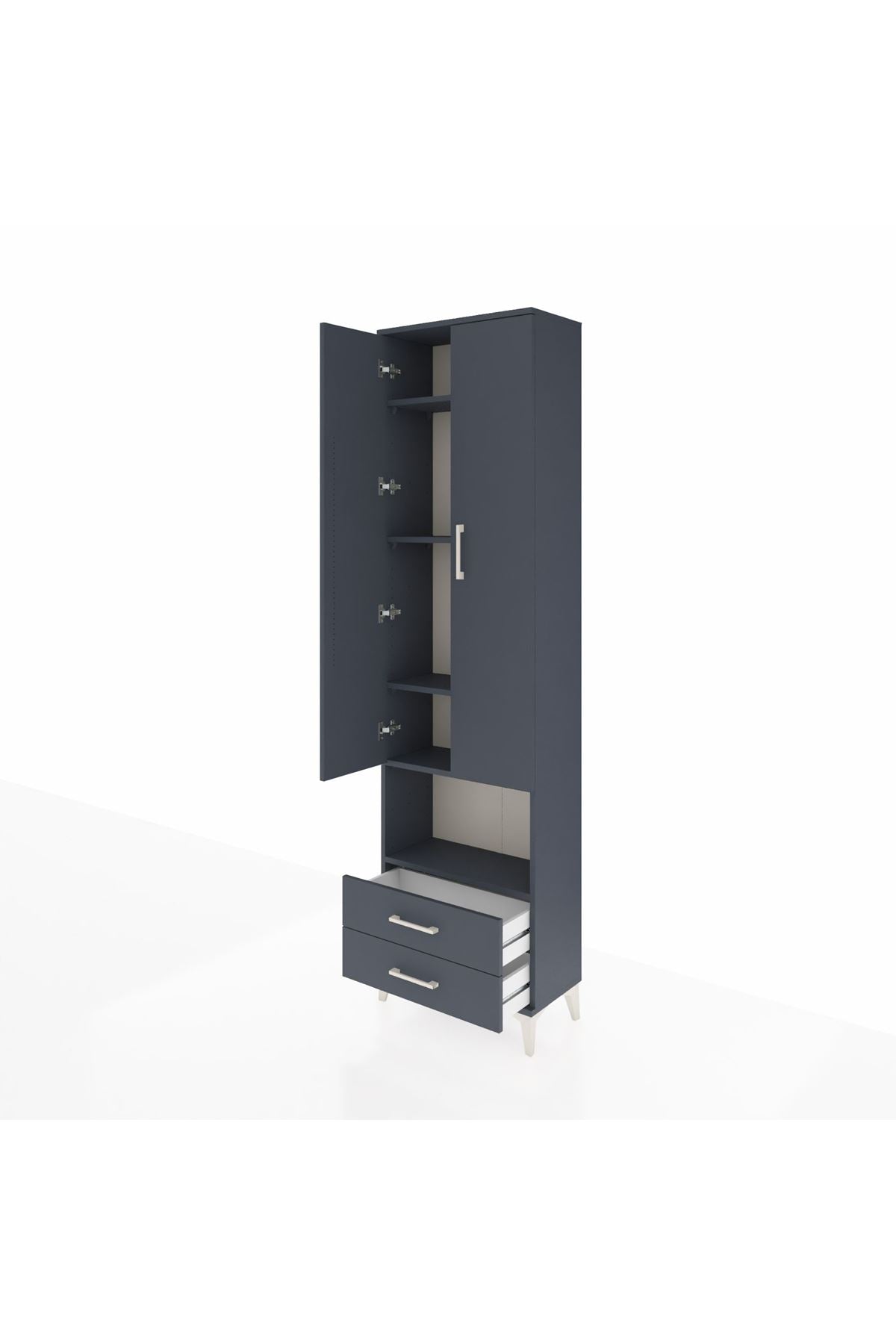 Arges Dolap 5 Raflı 2 Çekmeceli 2 Kapaklı 60x30x221 - S29M044V5A