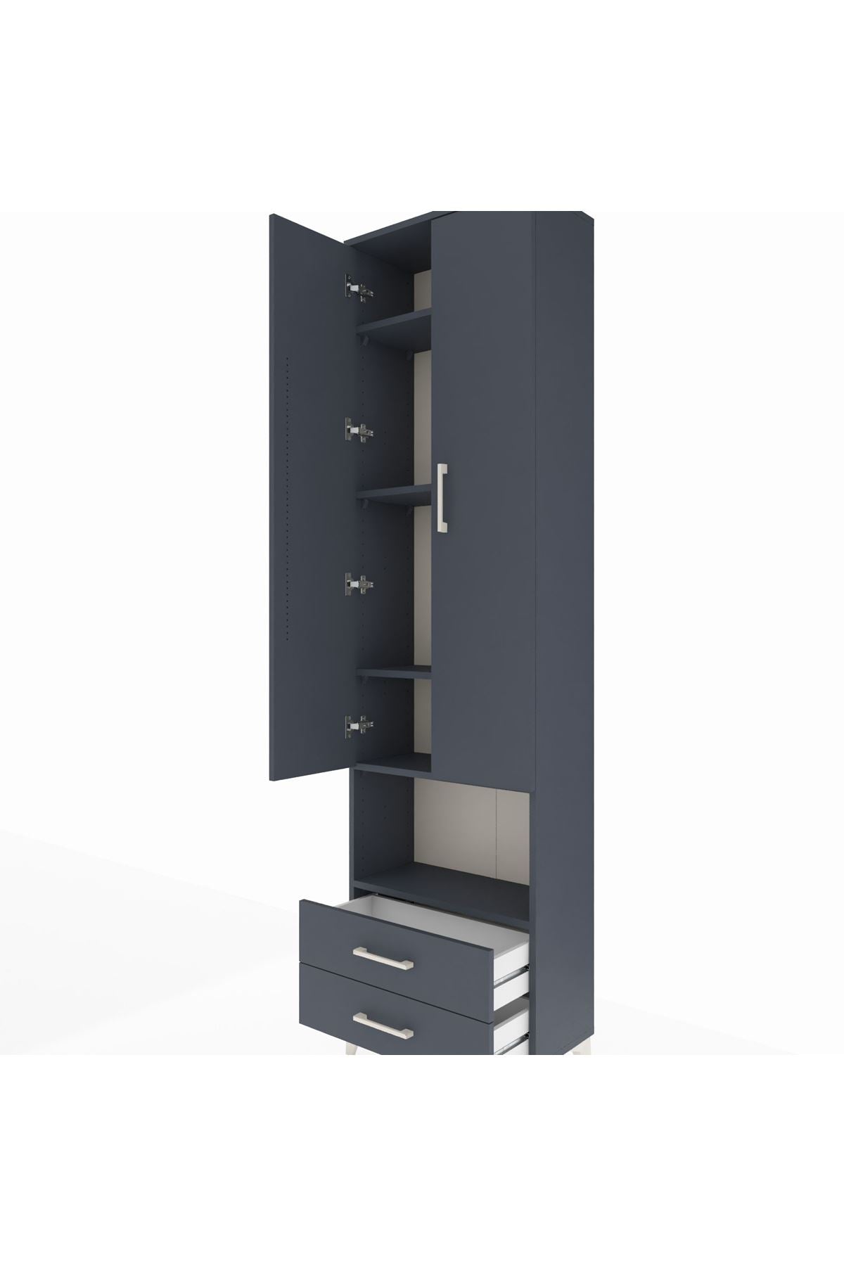Arges Dolap 5 Raflı 2 Çekmeceli 2 Kapaklı 60x30x221 - S29M044V5A
