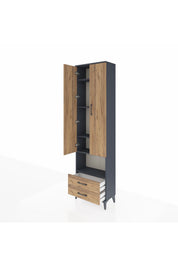 Arges Dolap 5 Raflı 2 Çekmeceli 2 Kapaklı 60x30x221 - S29M044V6A