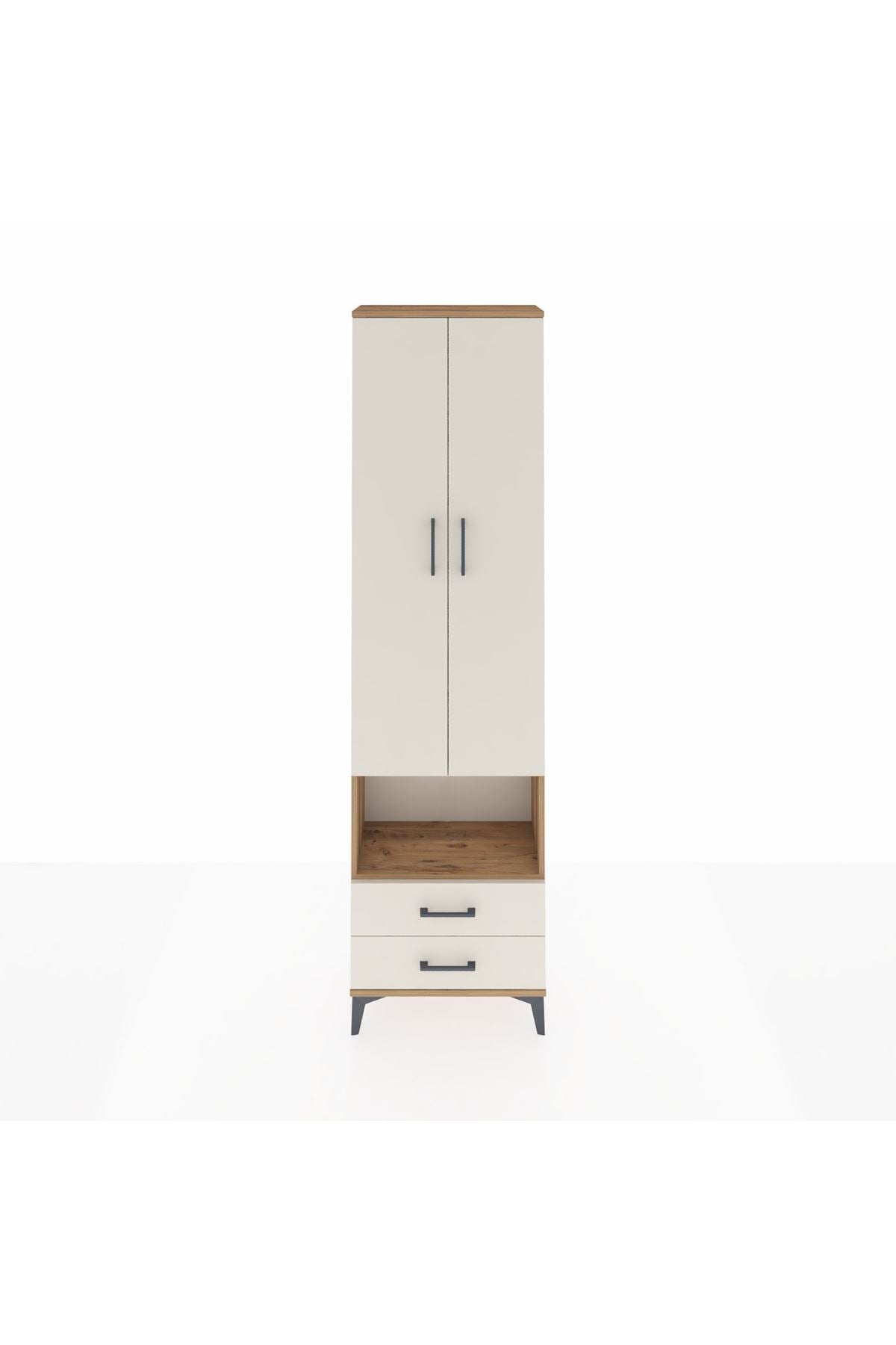 Arges Dolap 5 Raflı 2 Çekmeceli 2 Kapaklı 60x30x221 - S29M044V7A