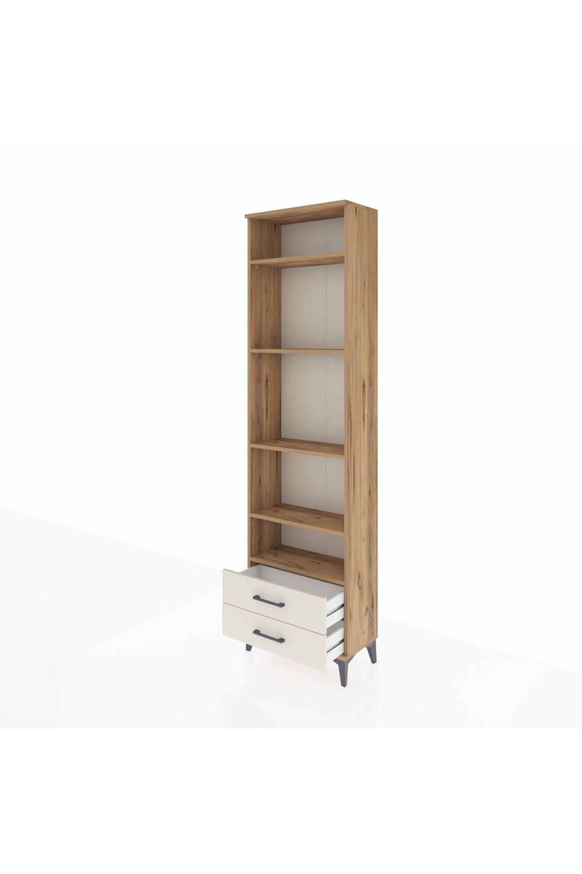 Arges Dolap 5 Raflı 2 Çekmeceli 60x30x221 - S29M045V7A