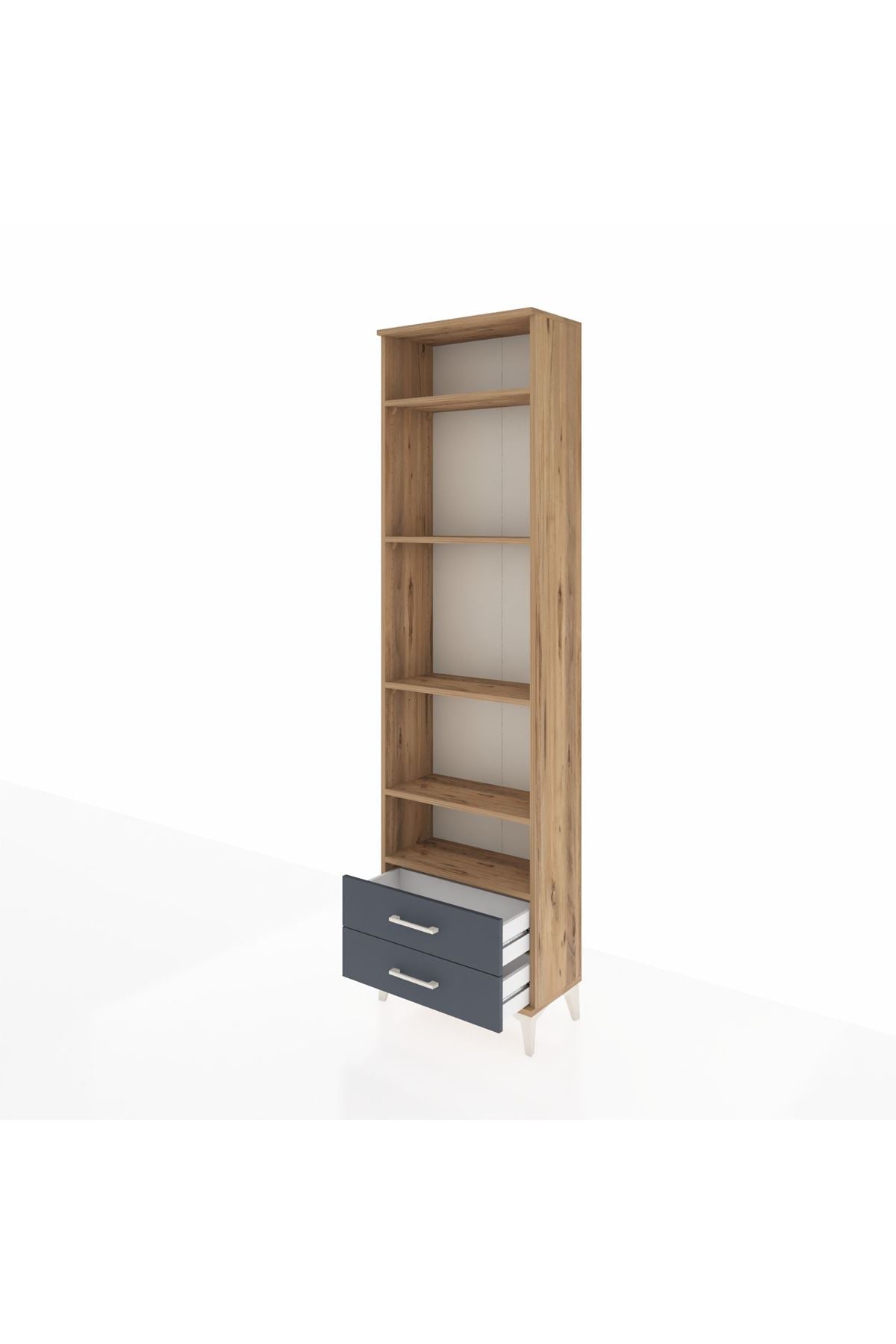 Arges Dolap 5 Raflı 2 Çekmeceli 60x30x221 - S29M045V8A