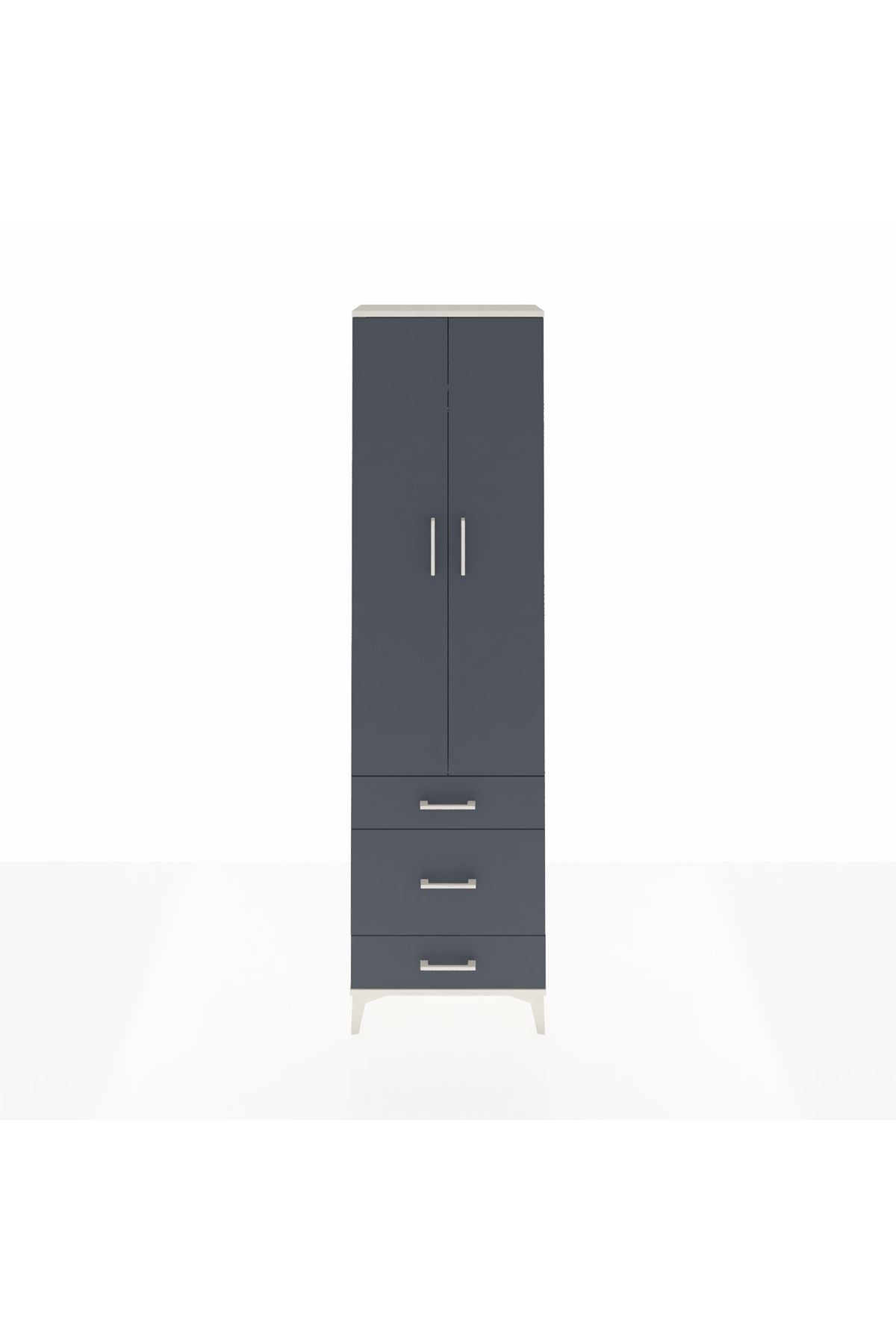 Arges Dolap 2 Raflı 3 Çekmeceli Tek Askılı 60x30x221 - S29M046V2A