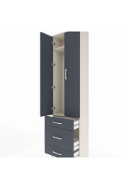 Arges Dolap 2 Raflı 3 Çekmeceli Tek Askılı 60x30x221 - S29M046V2A