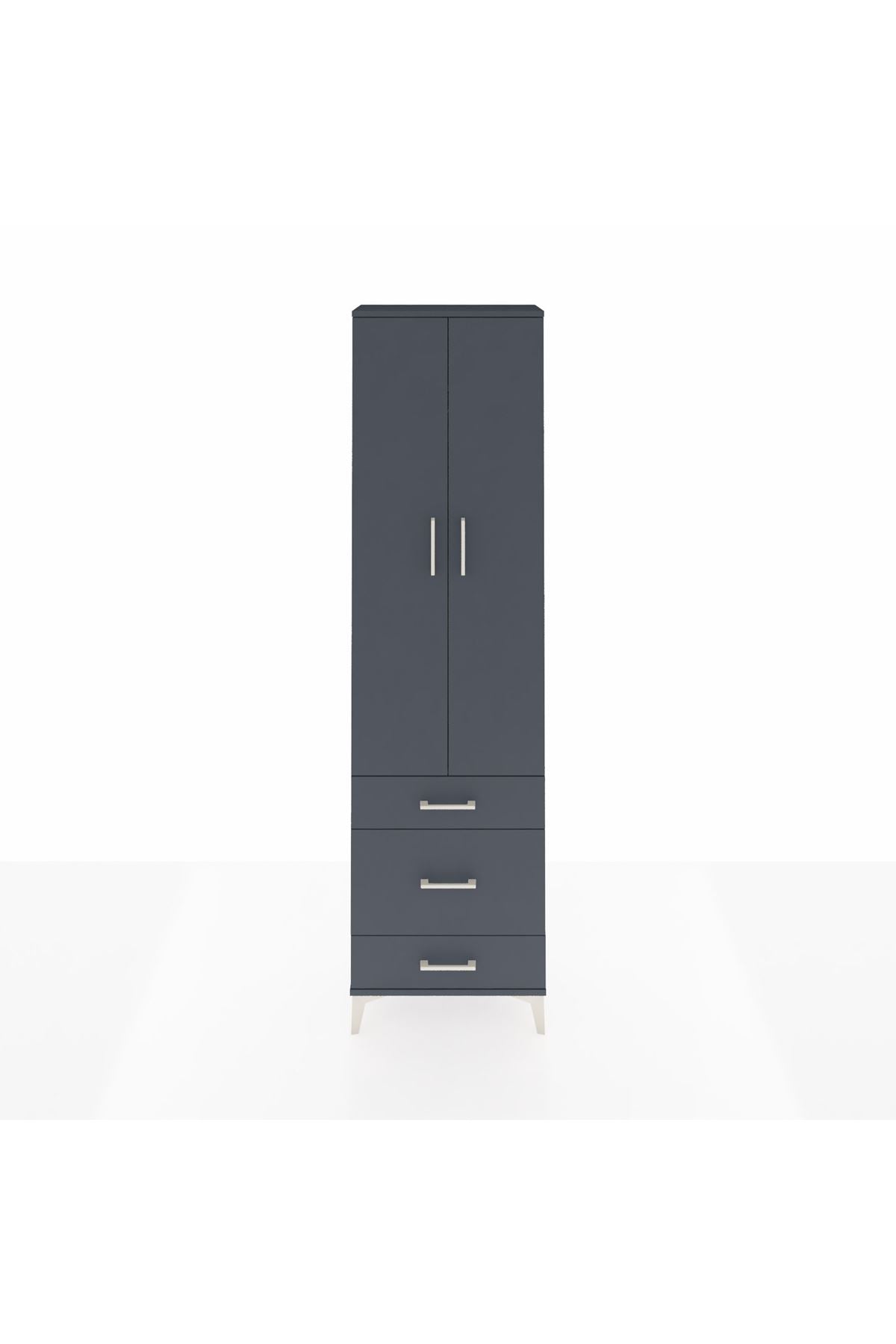 Arges Dolap 2 Raflı 3 Çekmeceli Tek Askılı 60x30x221 - S29M046V5A