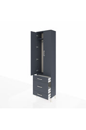 Arges Dolap 2 Raflı 3 Çekmeceli Tek Askılı 60x30x221 - S29M046V5A