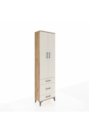 Arges Dolap 2 Raflı 3 Çekmeceli Tek Askılı 60x30x221 - S29M046V7A