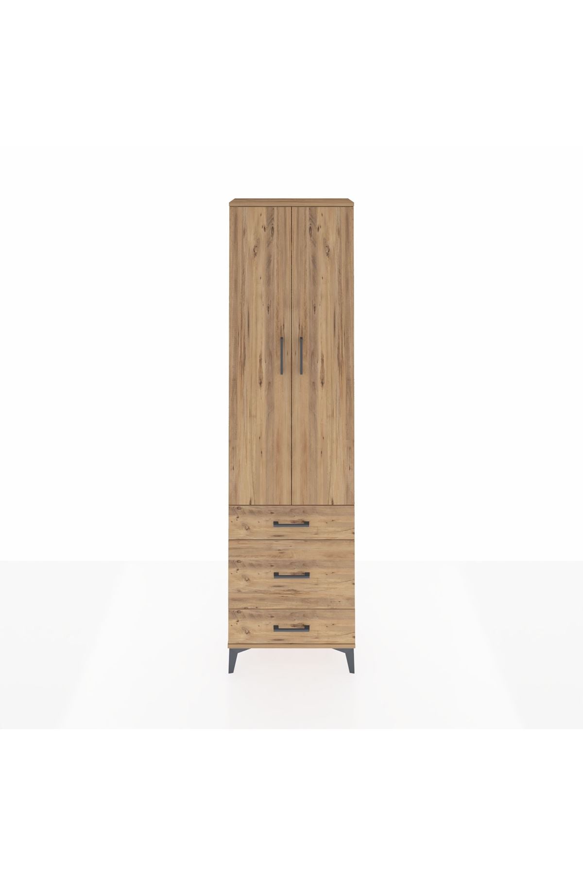 Arges Dolap 2 Raflı 3 Çekmeceli Tek Askılı 60x30x221 - S29M046V9A