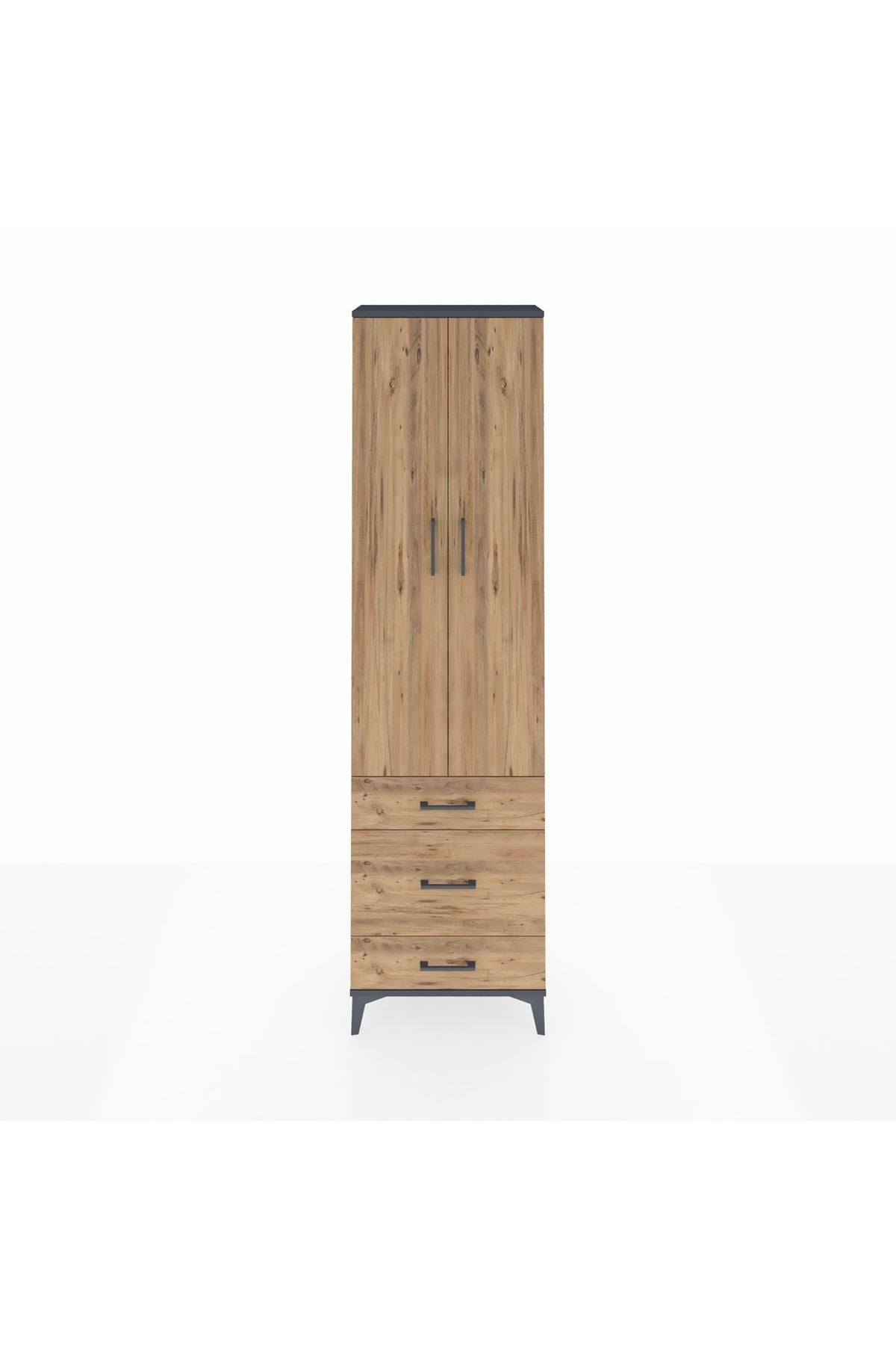 Arges Dolap 4 Raflı 3 Çekmeceli 2 Kapaklı 60x30x221 - S29M047V6A