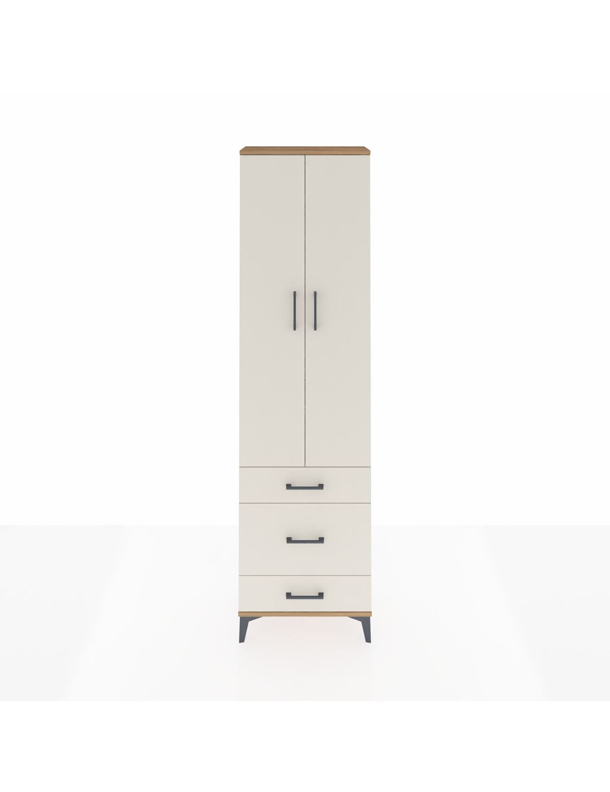 Arges Dolap 4 Raflı 3 Çekmeceli 2 Kapaklı 60x30x221 - S29M047V7A