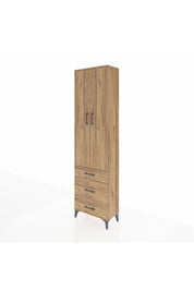 Arges Dolap 4 Raflı 3 Çekmeceli 2 Kapaklı 60x30x221 - S29M047V9A