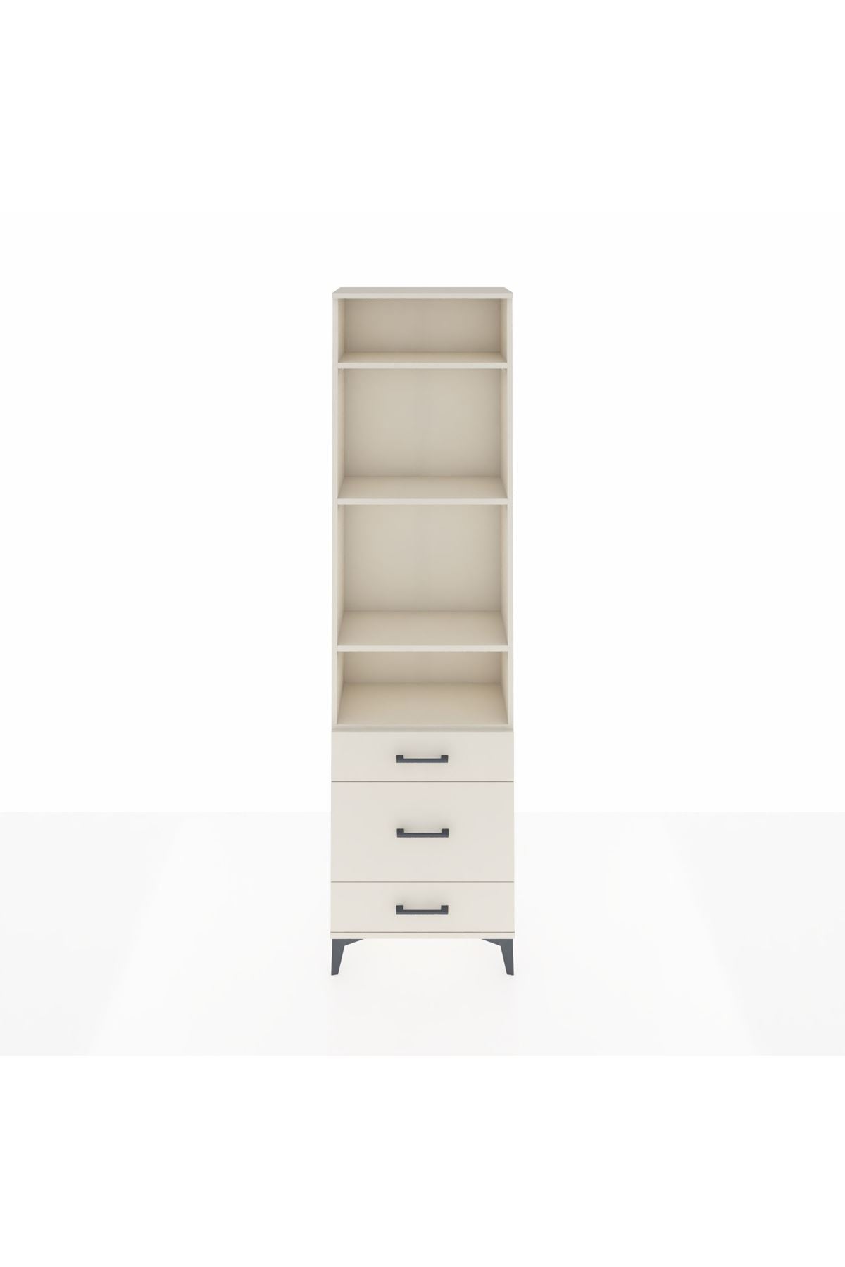Arges Dolap 4 Raflı 3 Çekmeceli 60x30x221 - S29M048V1A