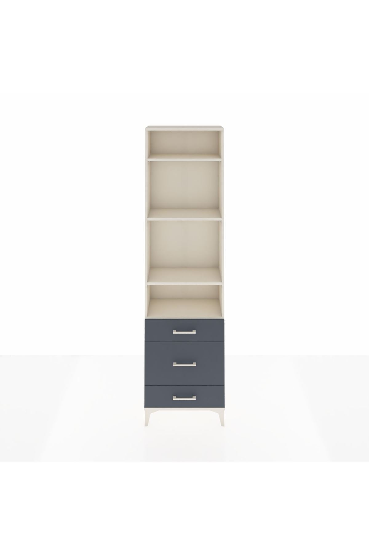 Arges Dolap 4 Raflı 3 Çekmeceli 60x30x221 - S29M048V2A