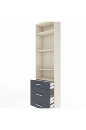 Arges Dolap 4 Raflı 3 Çekmeceli 60x30x221 - S29M048V2A
