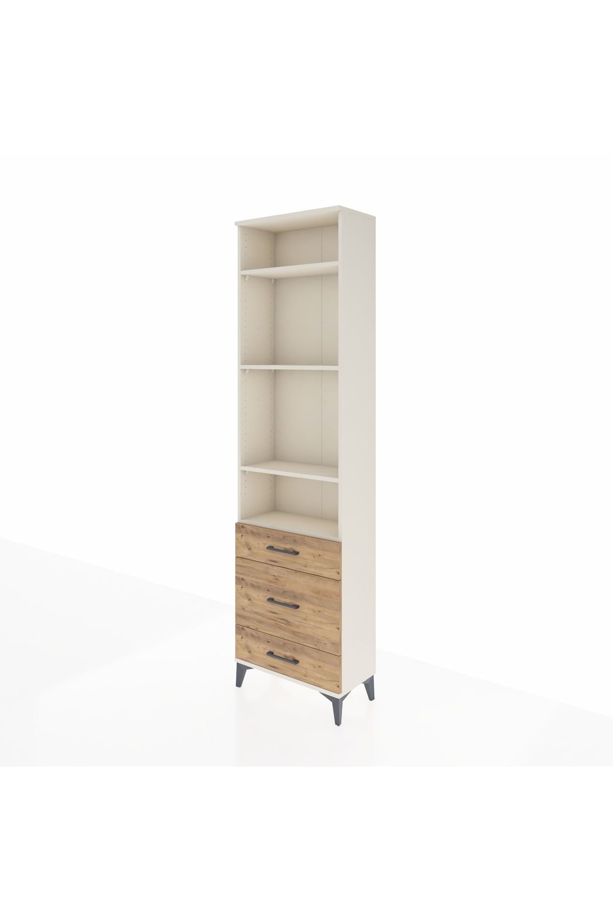 Arges Dolap 4 Raflı 3 Çekmeceli 60x30x221 - S29M048V3A