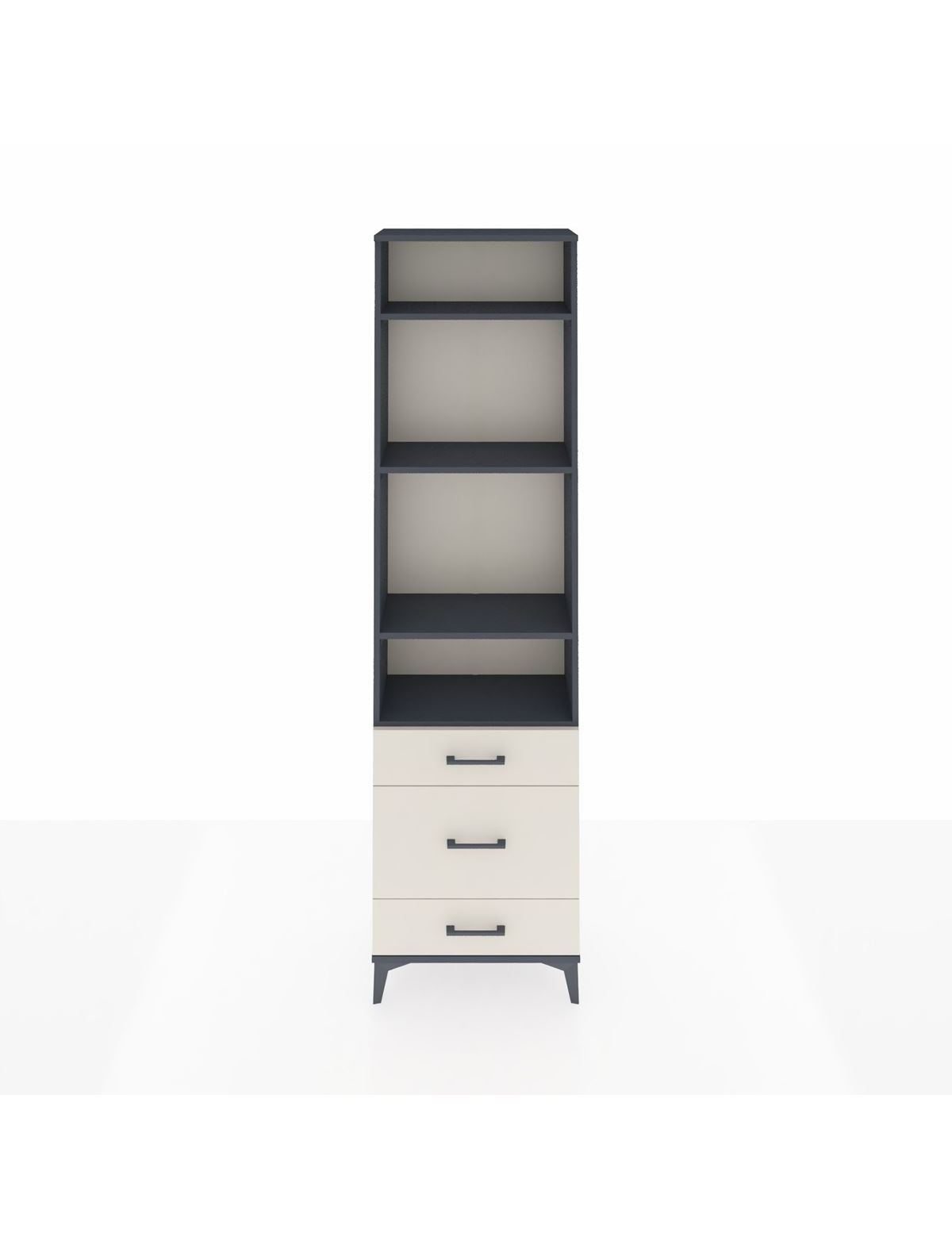 Arges Dolap 4 Raflı 3 Çekmeceli 60x30x221 - S29M048V4A