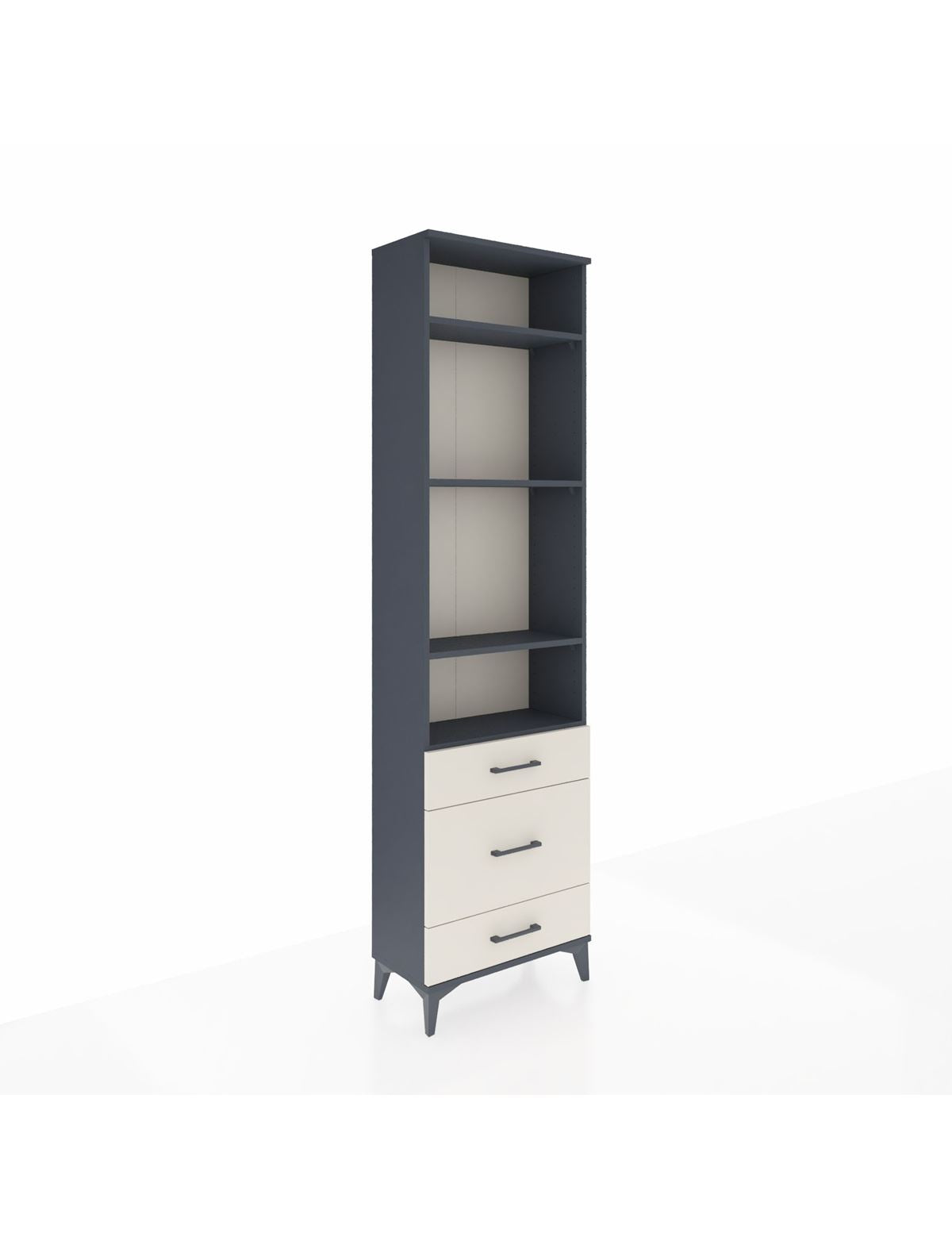 Arges Dolap 4 Raflı 3 Çekmeceli 60x30x221 - S29M048V4A