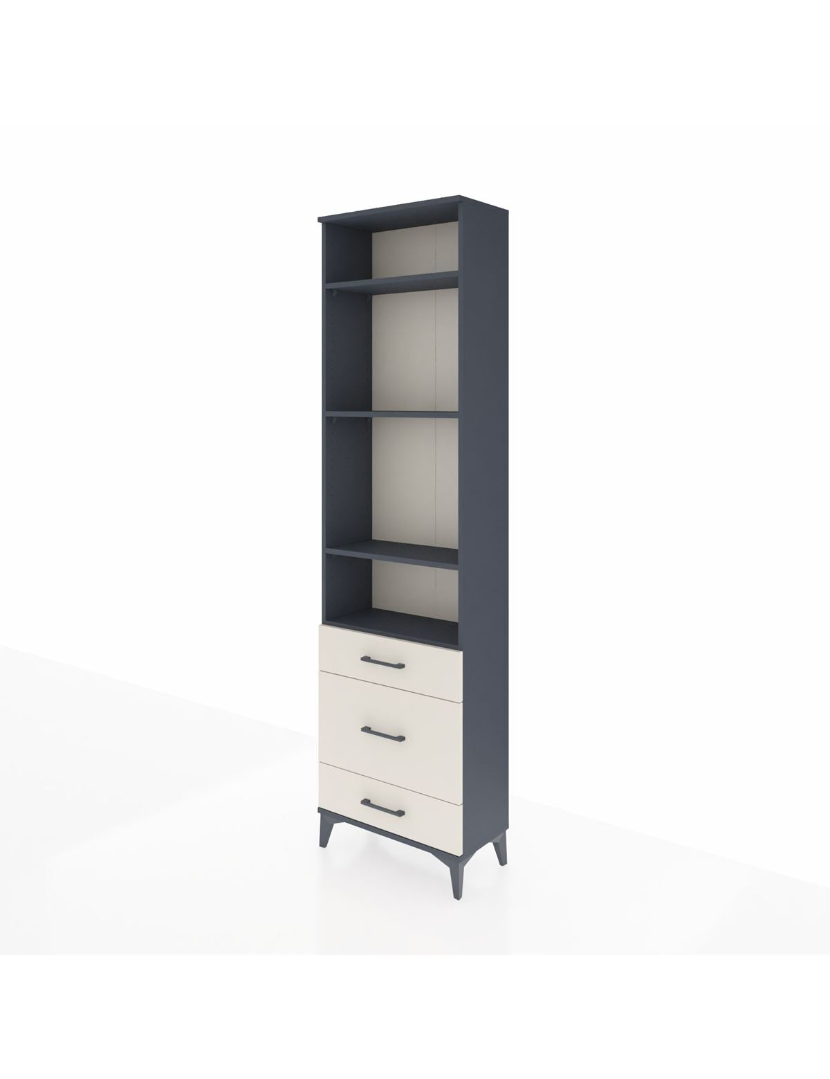 Arges Dolap 4 Raflı 3 Çekmeceli 60x30x221 - S29M048V4A