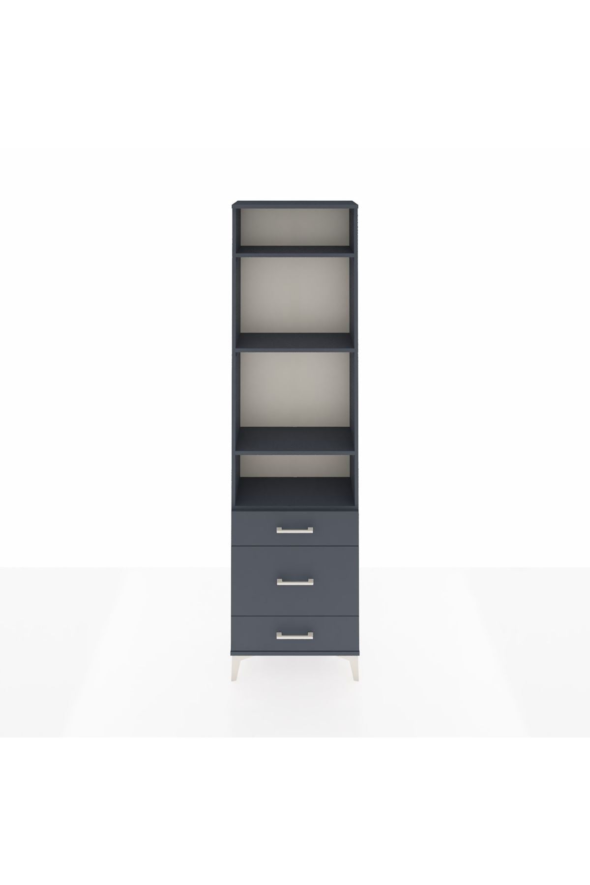 Arges Dolap 4 Raflı 3 Çekmeceli 60x30x221 - S29M048V5A
