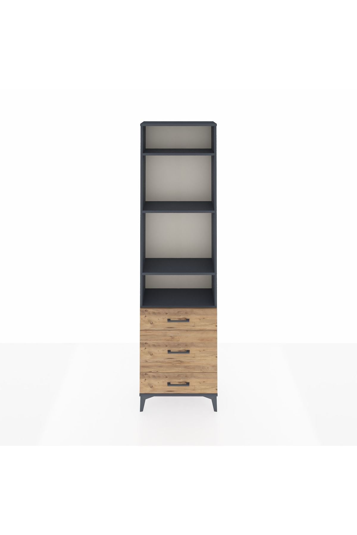 Arges Dolap 4 Raflı 3 Çekmeceli 60x30x221 - S29M048V6A